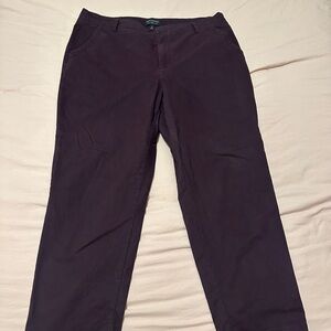 Banana Republic Women's Dark Purple Chinos